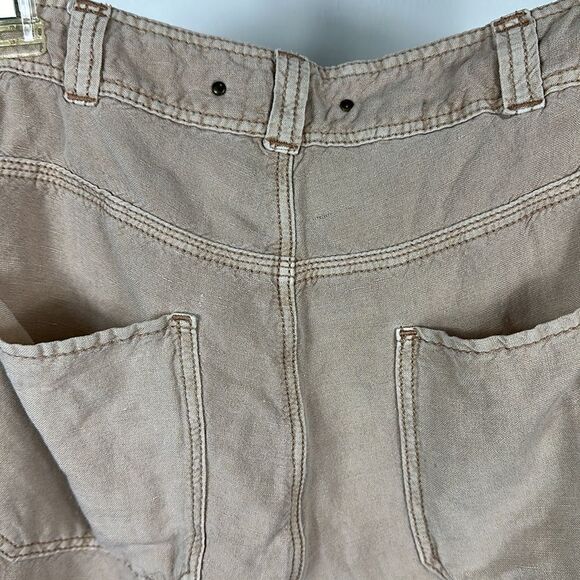 Hei Hei Anthropology Sand Color Mid Rise Straight Leg Cargo Pants - Picture 4 of 9